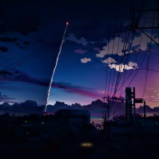 Japanese anime landscape 4k wallpaper