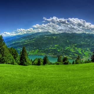 Nature mountain spring wallpaper