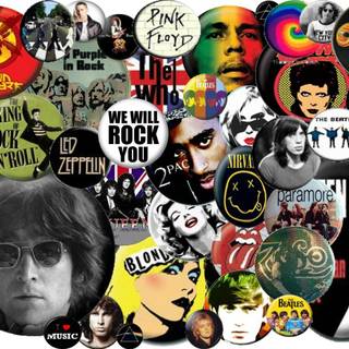Rock collage wallpaper