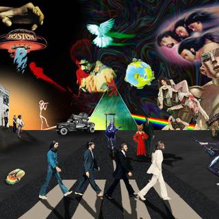 Rock collage wallpaper