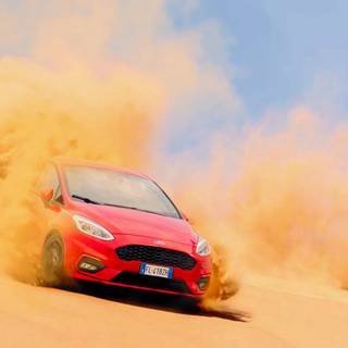 Desert cars 4k wallpaper