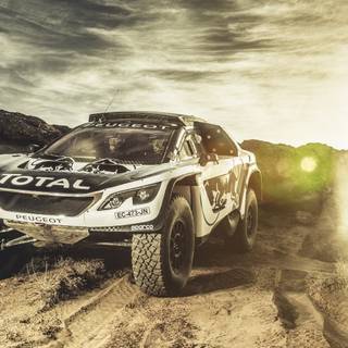 Desert cars 4k wallpaper