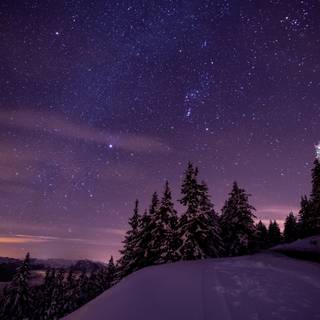 Beautiful night sky 4k wallpaper