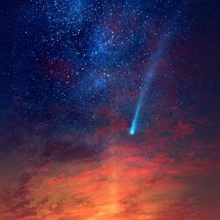 Beautiful night sky 4k wallpaper