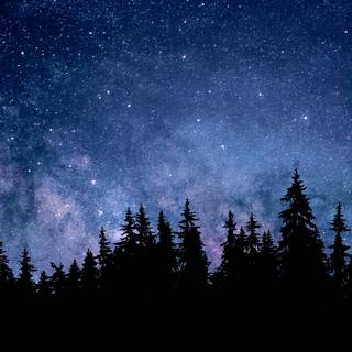 Beautiful night sky 4k wallpaper