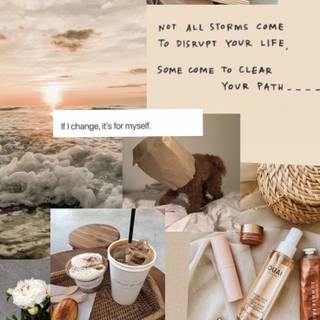 Summer neutral wallpaper