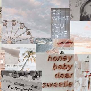 Summer neutral wallpaper