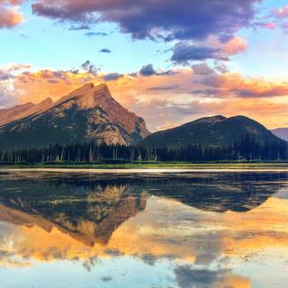 HD summer mountain lake wallpaper