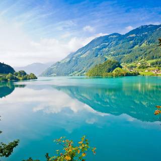 HD summer mountain lake wallpaper