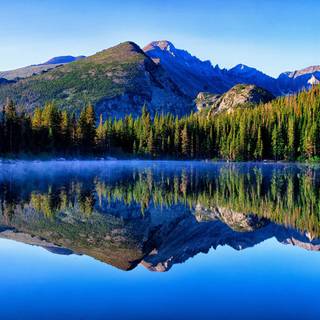 HD summer mountain lake wallpaper