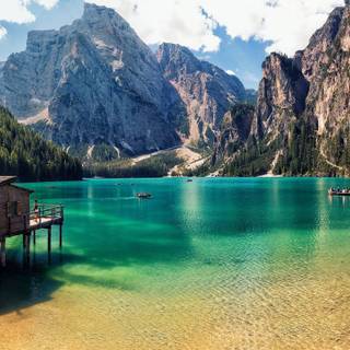 HD summer mountain lake wallpaper