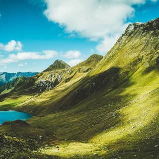 HD summer mountain lake wallpaper