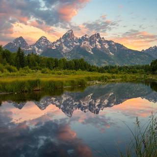 HD summer mountain lake wallpaper