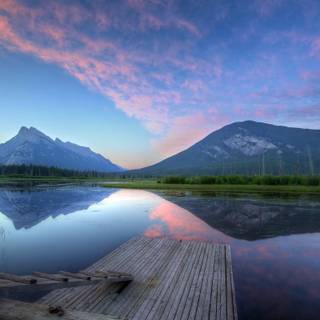 HD summer mountain lake wallpaper