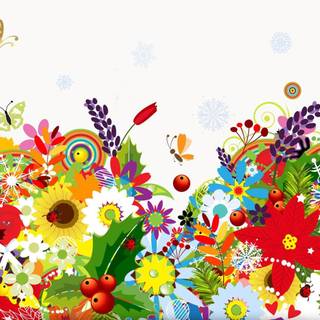 Spring abstract 4k wallpaper