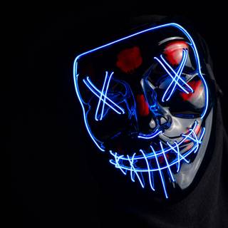 4k dark neon wallpaper