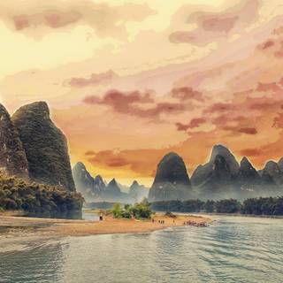 Chinese art 4k wallpaper