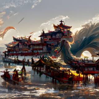 Chinese art 4k wallpaper