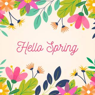 Spring flower design wallpaper