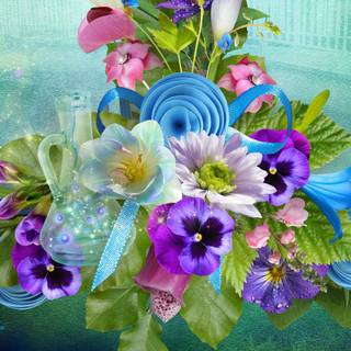Spring flower design wallpaper
