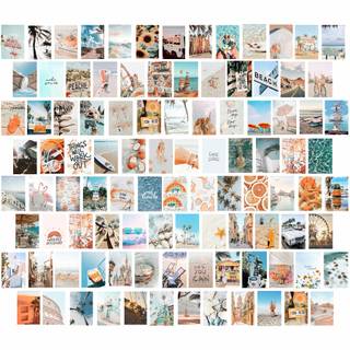 Summer collage preppy wallpaper