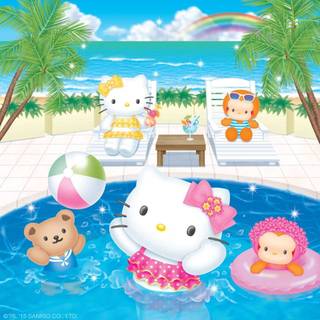 Summer Sanrio wallpaper
