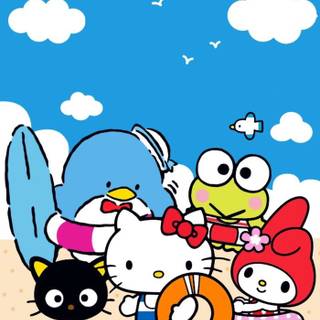 Summer Sanrio wallpaper