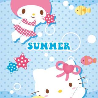 Summer Sanrio wallpaper