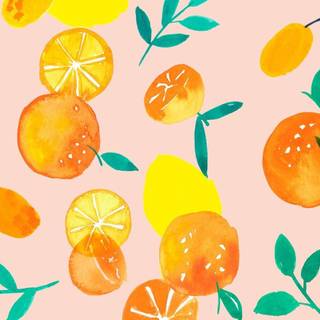 Summer orange wallpaper