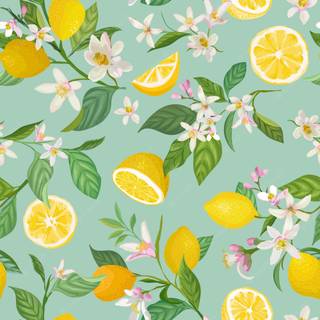Summer lemon wallpaper