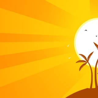 Summer orange wallpaper