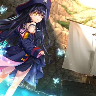 Anime summer view wallpaper