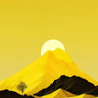 4k iPhone yellow wallpaper