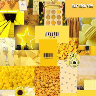 Aesthetic yellow phone wallpaper