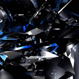 Blue on black wallpaper