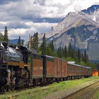 Summer railroad wallpaper