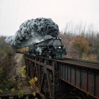 Railroad train wallpaper