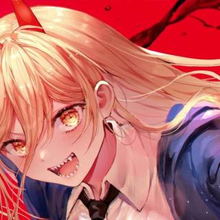 Anime Power Chainsaw Man wallpaper