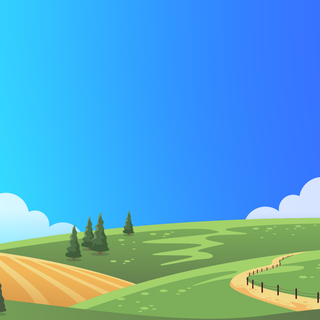 Comic landscape wallpaper