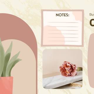 Boho aesthetic desktop wallpaper