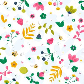 Spring patterns wallpaper