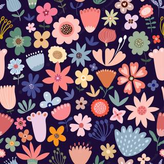 Spring patterns wallpaper