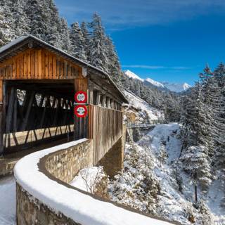 Swiss village wallpaper