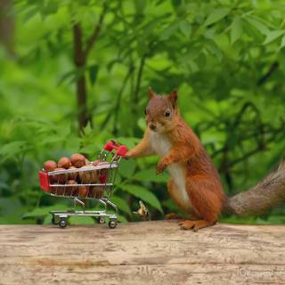 Cute squirrel wallpaper