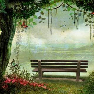 Fantasy spring wallpaper