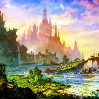 Fantasy spring wallpaper