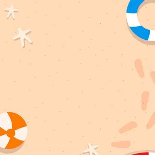 Summer illustration wallpaper