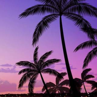 Purple summer wallpaper