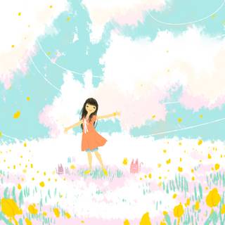 Summer illustration wallpaper