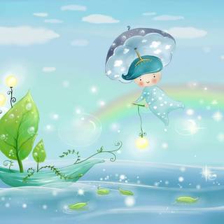 Summer illustration wallpaper